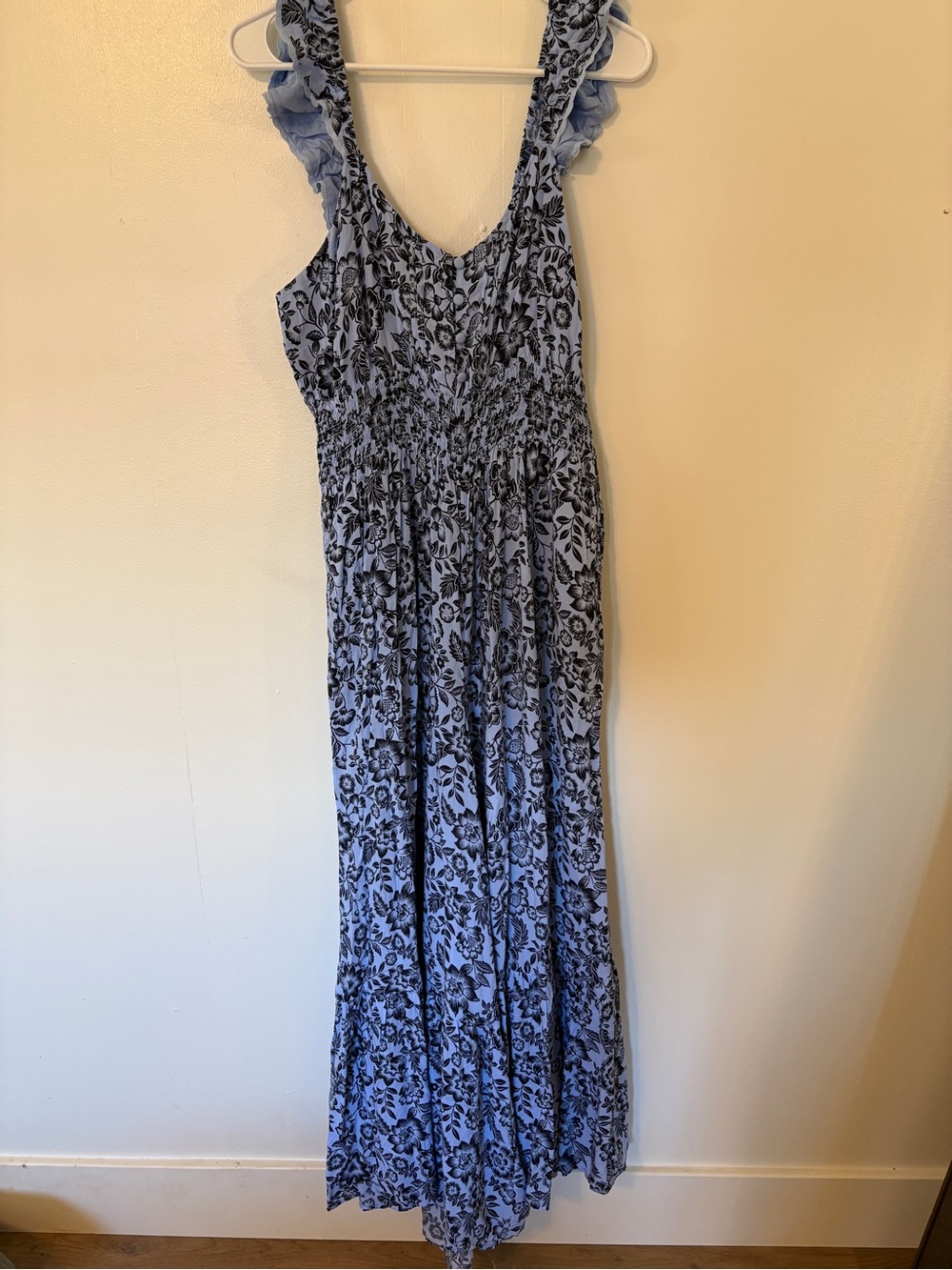 Aerie Blue Wide Leg Jumpsuit